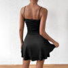 Backless Ruched Bodycon Dress